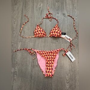 Hurley floral print Bikini Top and Bottom set